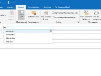 Outlook Contatti Suggeriti